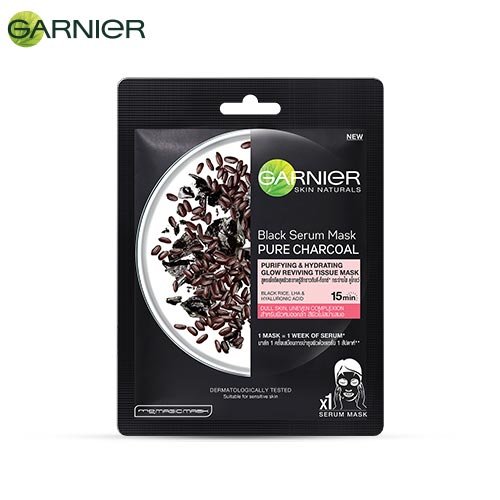 Garnier Charcoal Black Rice Sheet Mask